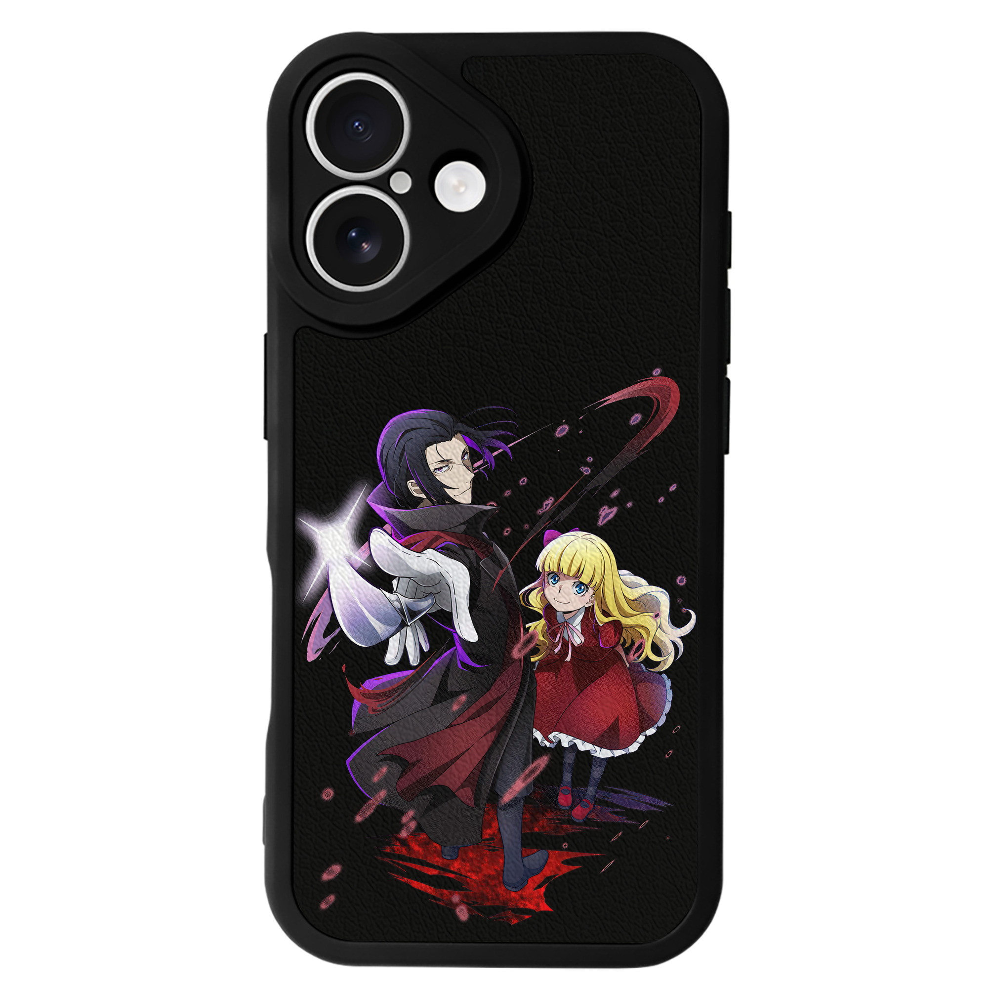 （画像用） 文豪ストレイドッグス Bungo Stray Dogs 【iPhone 16シリーズ対応】シリコンスマホケース（レザー調） 材質：シリコン